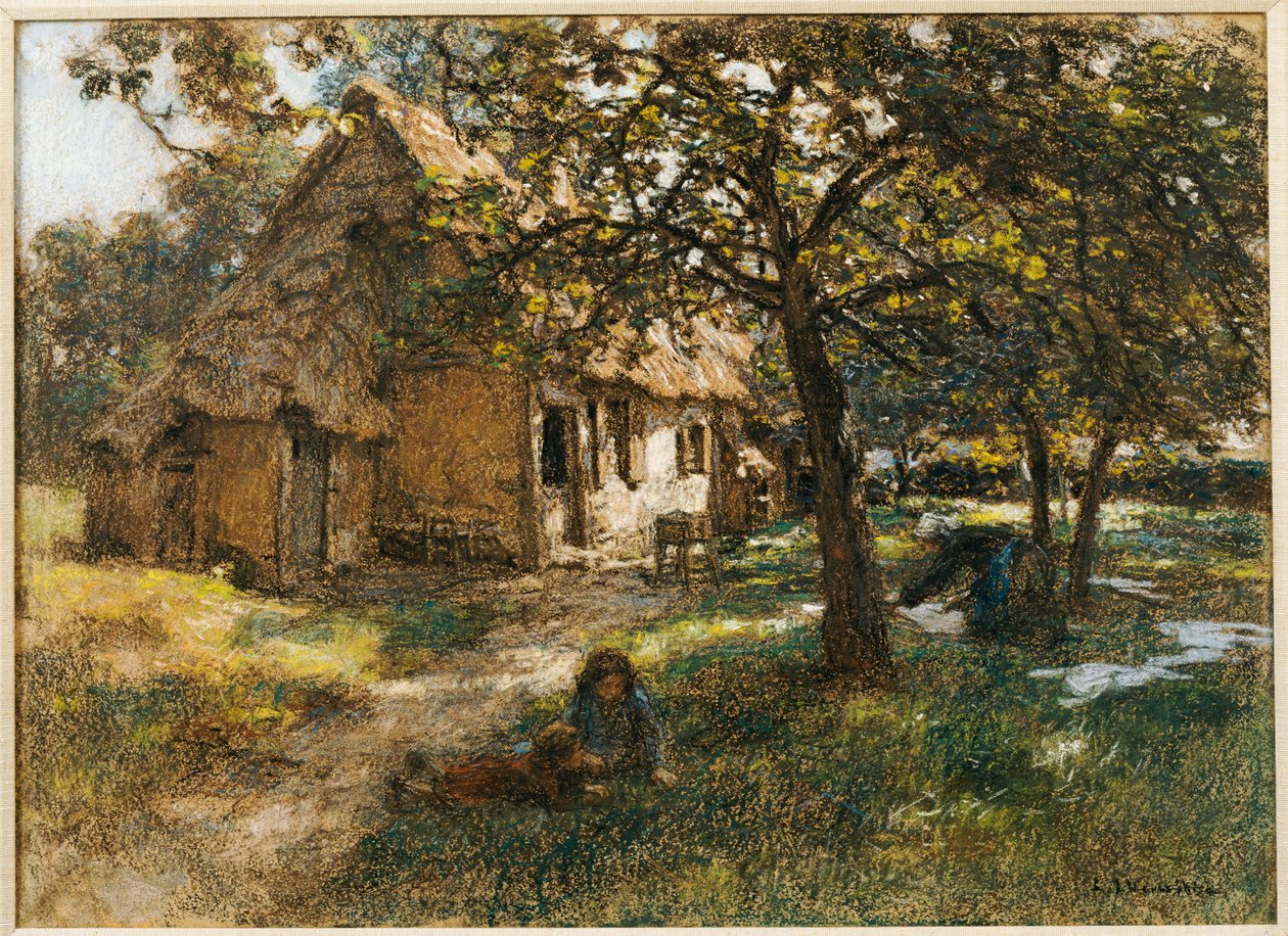 Cottage, Normandy by Leon Augustin Lhermitte