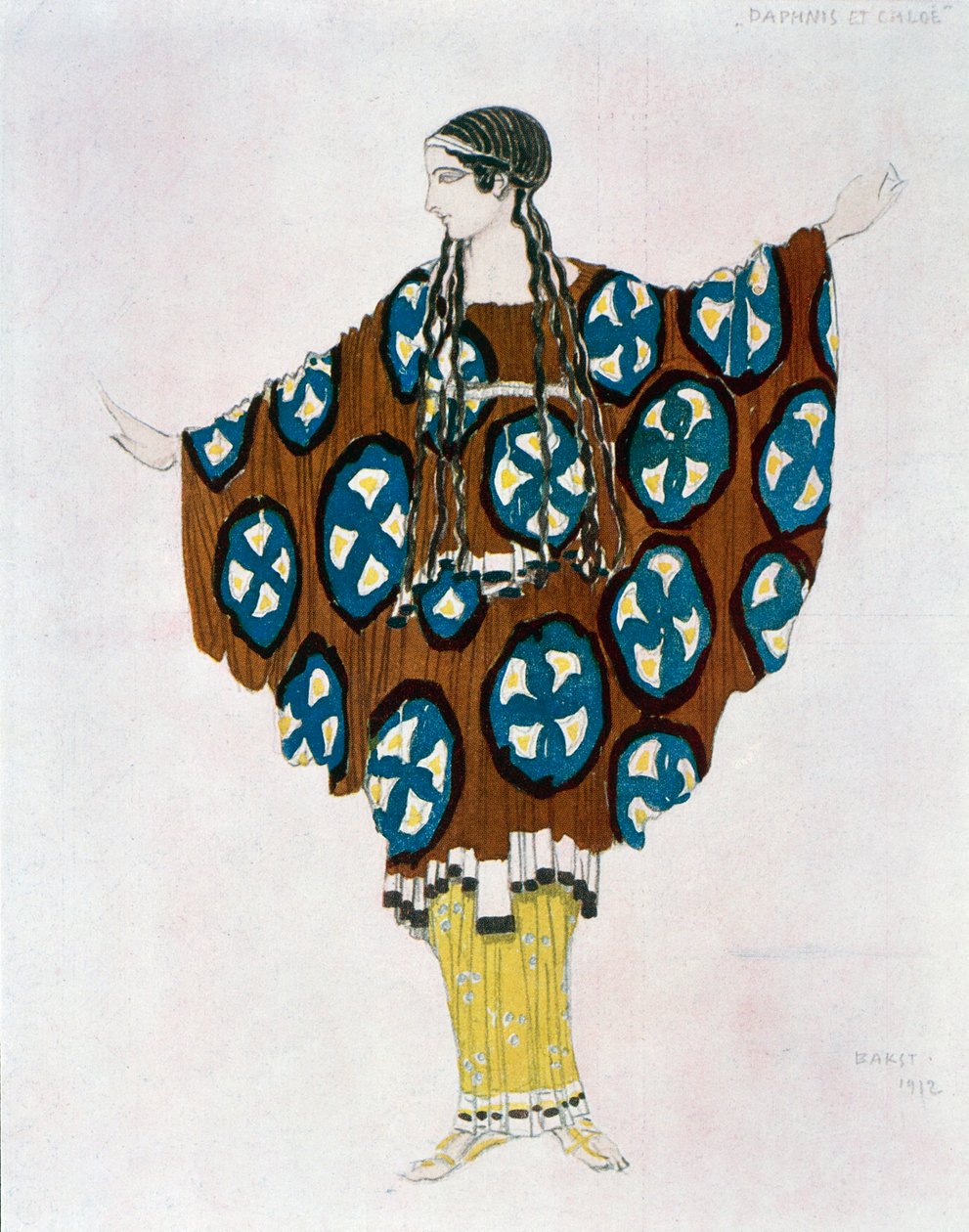 Costume for Daphnis and Chloe by Maurice Ravel by Leon Bakst