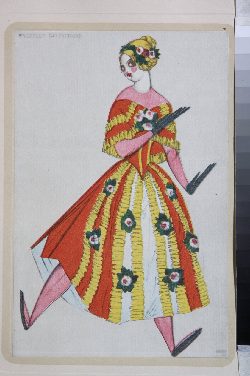 Costume for the ballet La Boutique Fantasque directed by Gioachino Rossini by Leon Bakst