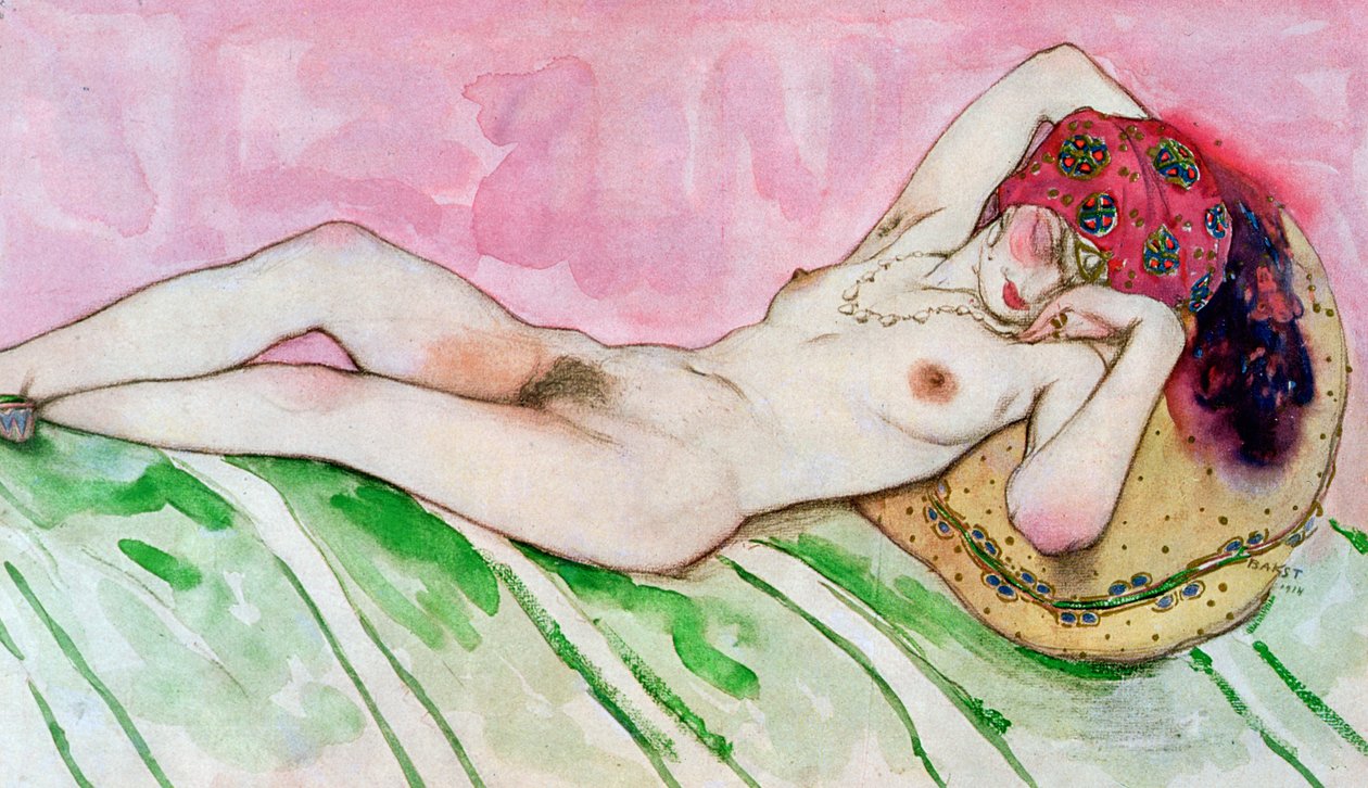 Design for the Red Sultana by Leon Bakst