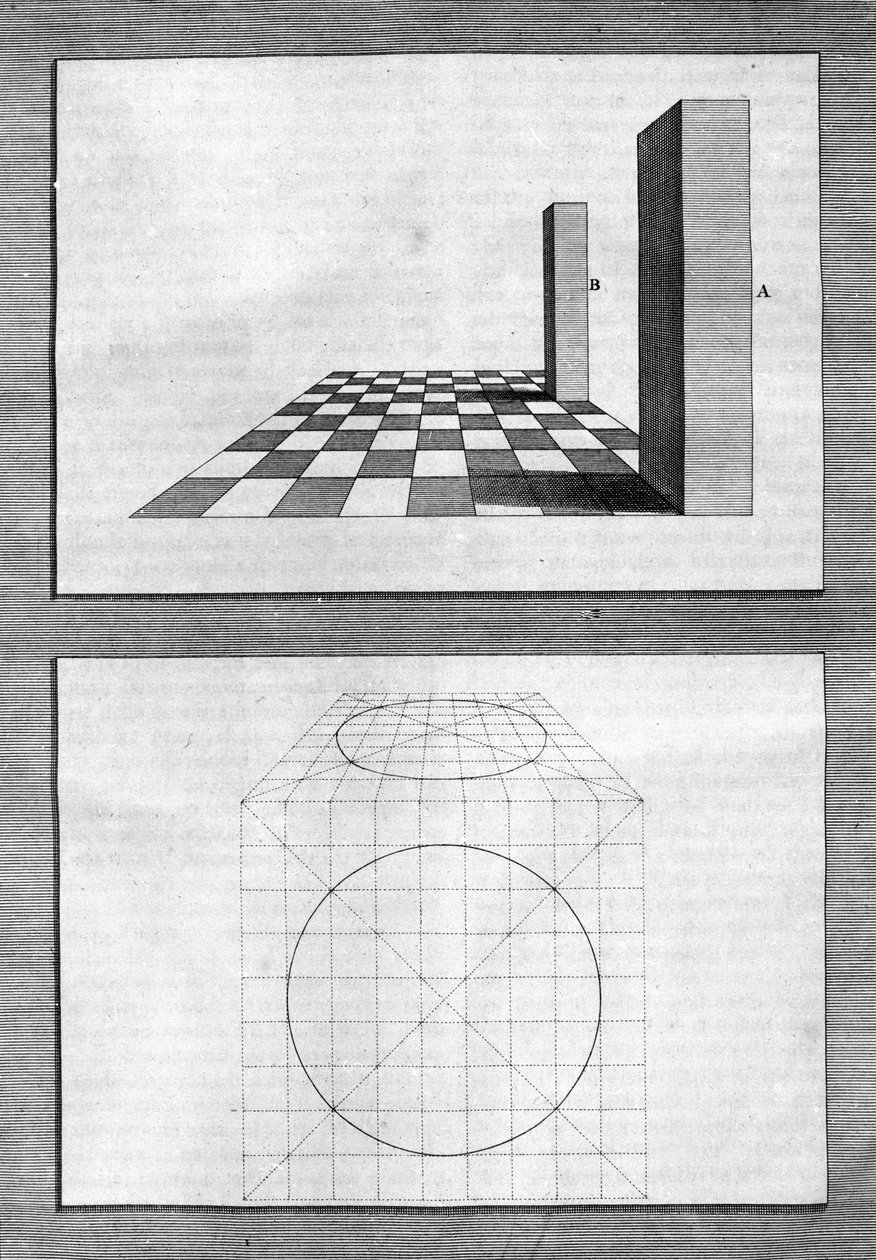 Treatise on Architecture, Perspective, and Geometry: Board Taken from "De Architectura Libri Decem" by Leon Battista Alberti (1404-1472), Architect, Mathematician, Italian Poet of the Renaissance, London by Leon Battista Alberti