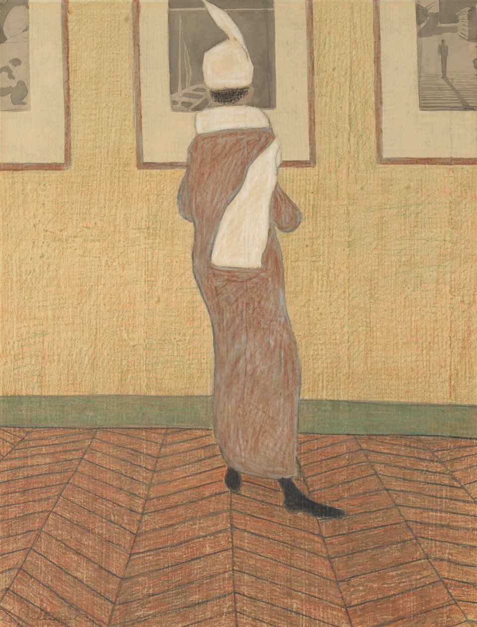 Woman at an Exhibition by Leon Spilliaert