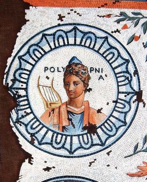 Polymnia, Muse of Sacred Song, Singing, Oratory and Rhetoric by Leon de (after) Laborde