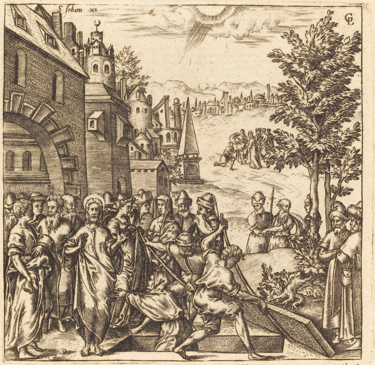 The Raising of Lazarus by Leonard Gaultier