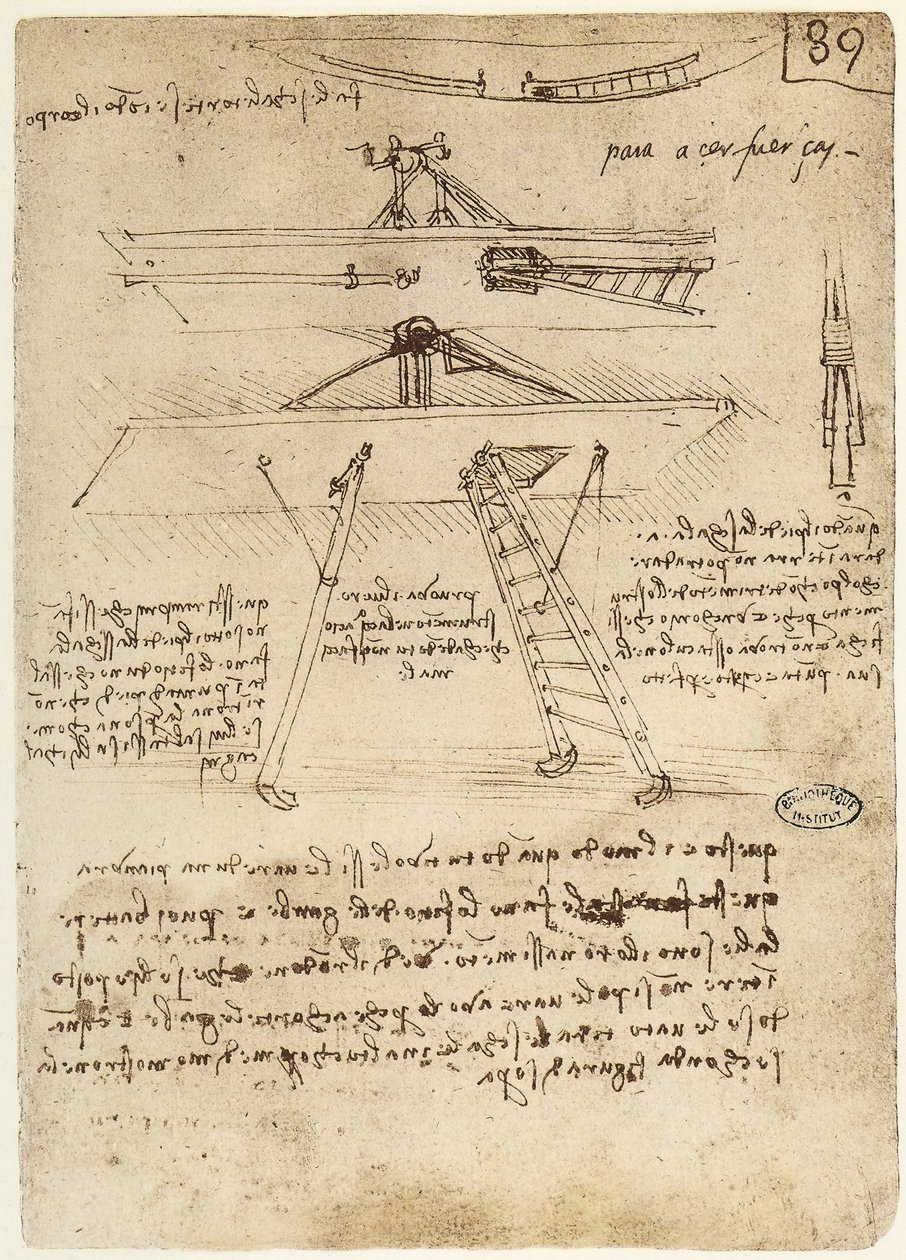 Take-off and Landing Gear for a Flying Machine, 1487-90