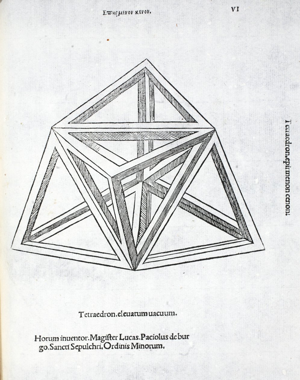 Tetraedron elevatum vacuum, illustration from 