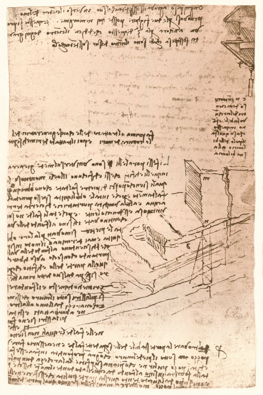 Architectural drawing, c1472-c1519 by Leonardo da Vinci