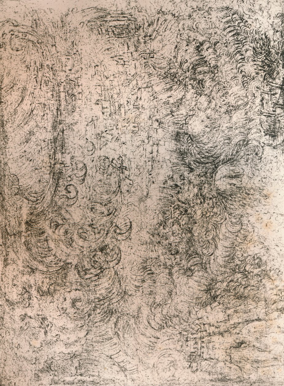 Charcoal Drawing, Representing a Deluge, from the Royal Library, Windsor Castle by Leonardo da Vinci