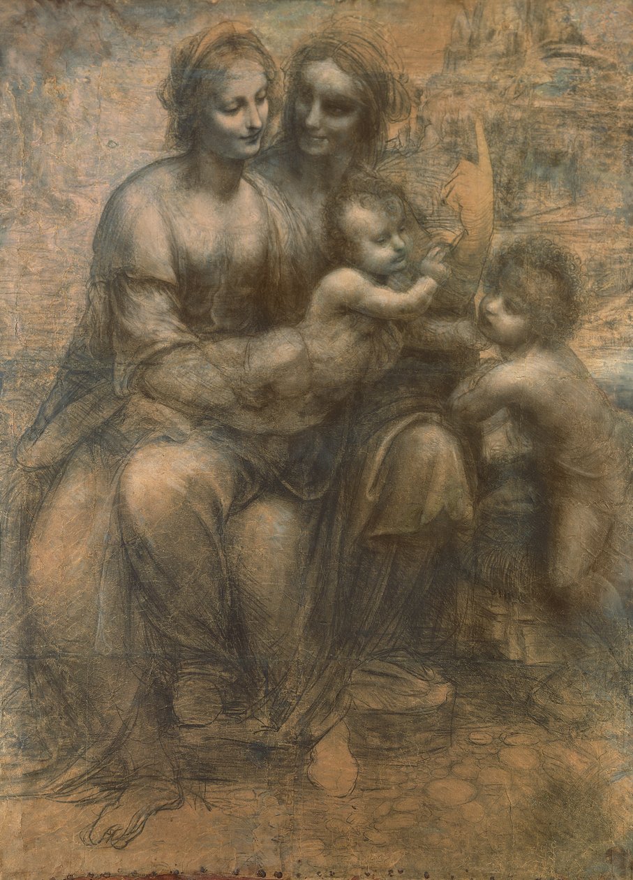 The Virgin and Child with Saint Anne, and the Infant Saint John the Baptist, c.1499-1500 by Leonardo da Vinci
