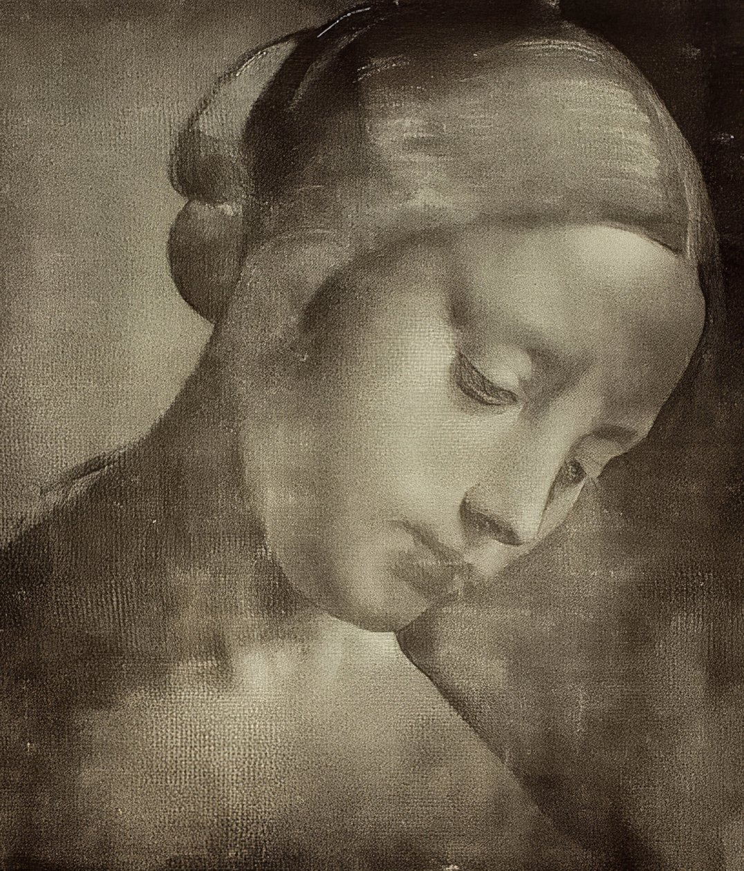 Female Head. Ca. 1470-1519 by Leonardo da Vinci