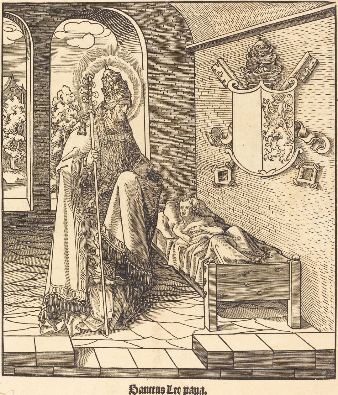 Saint Leo by Leonhard Beck