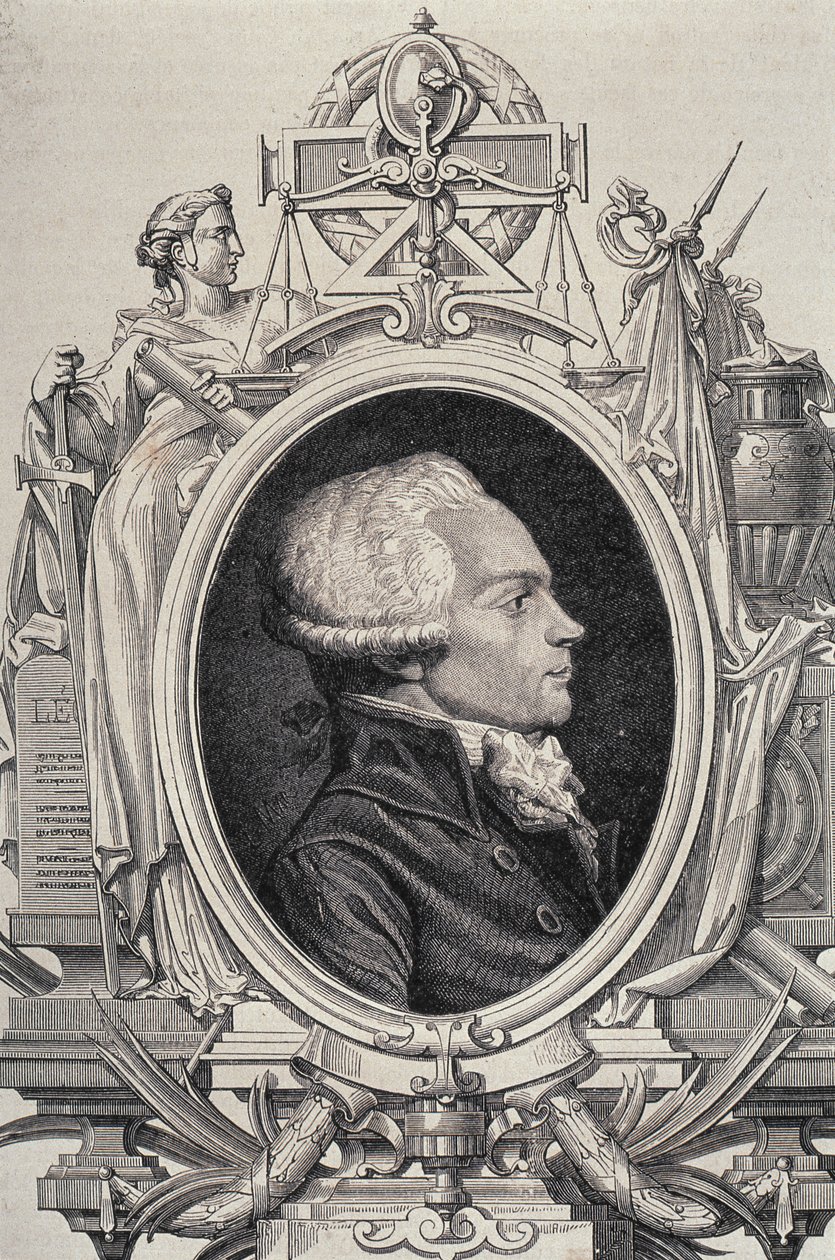 Portrait of Maximilien de Robespierre (1758-94) by Leopold Mar