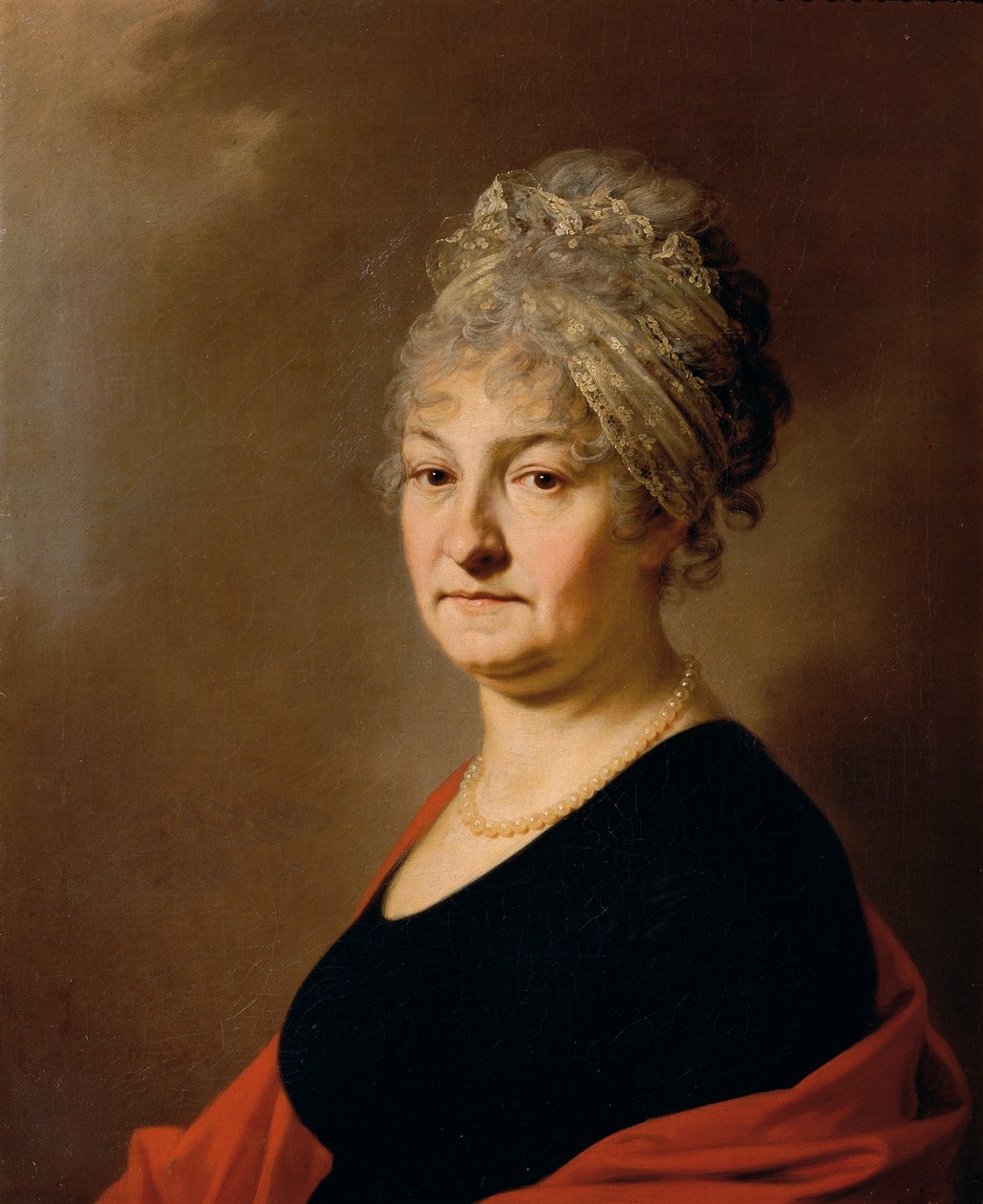 Bust Portrait of Baroness Schlassnig, née Barreaux by Leopold Blonder