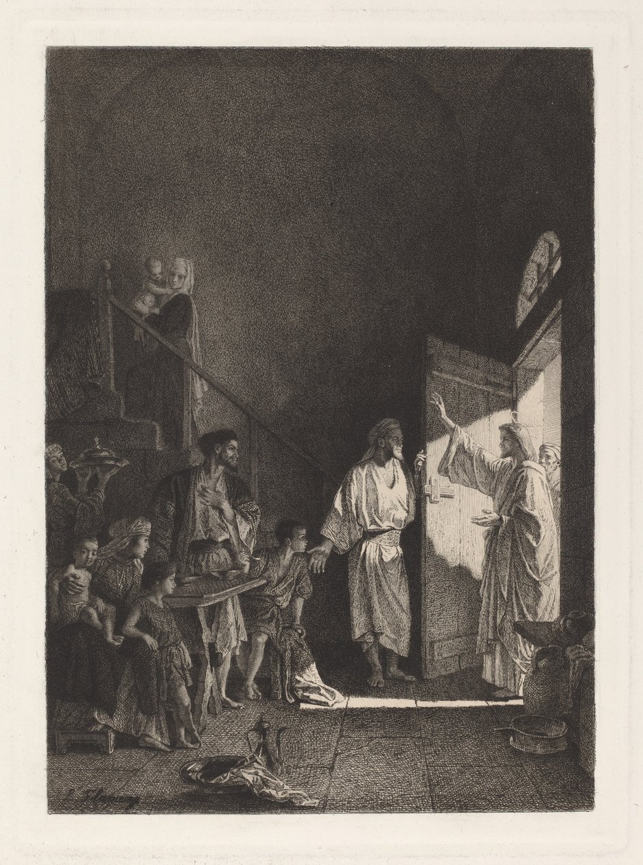 A Scene from the New Testament by Leopold Flameng, after Alexandre Bida