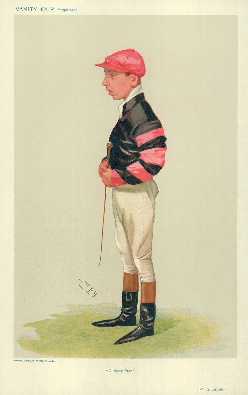 Arthur Templeman, A Rising Star, Vanity Fair Cartoon