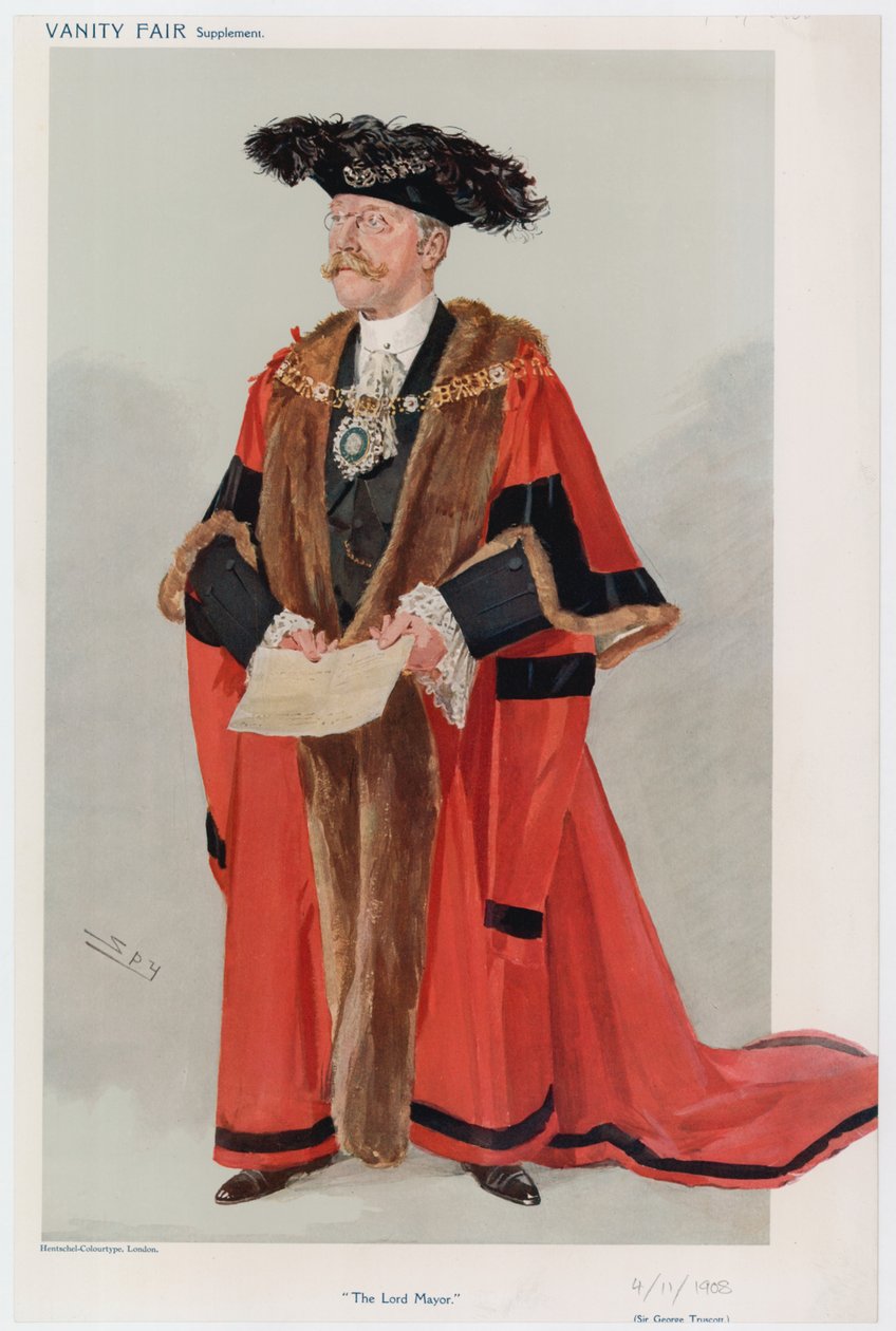 Sir George Truscott by Leslie Matthew Ward: Fine art print
