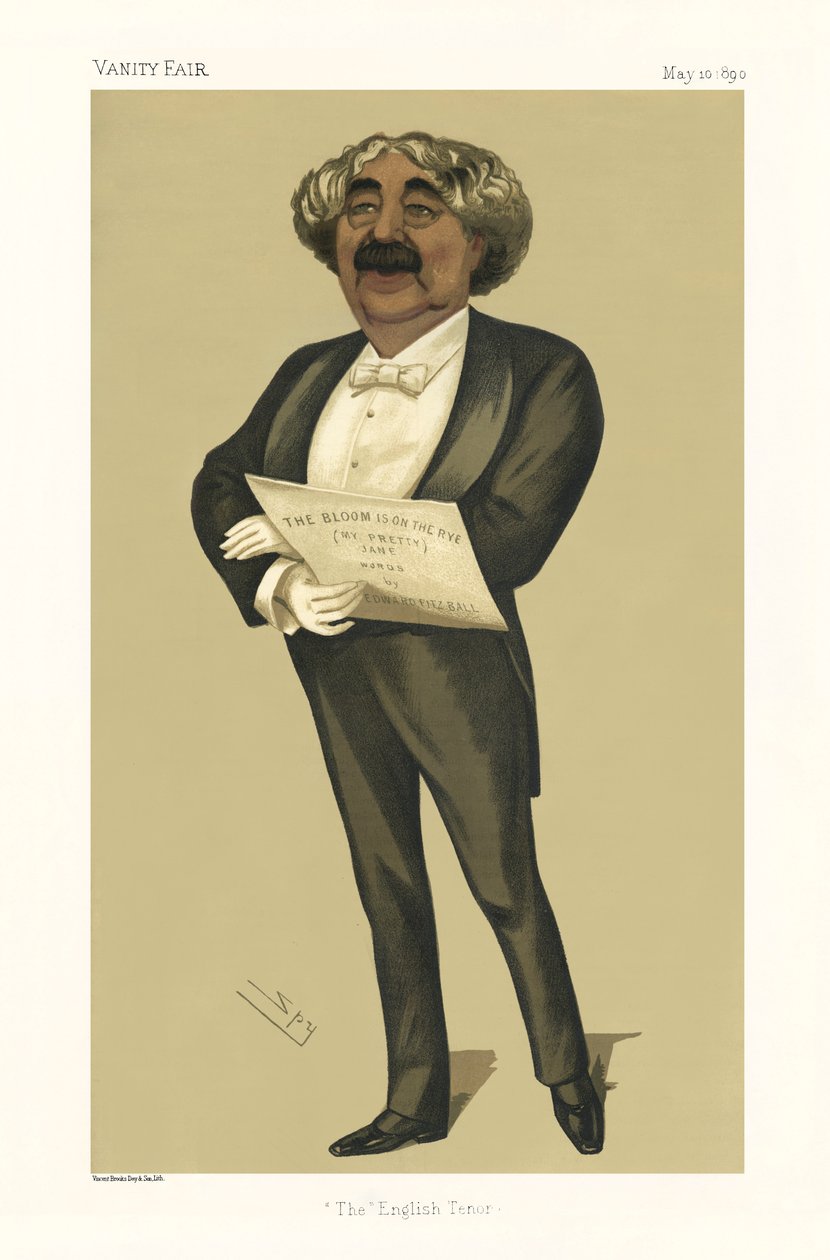 John Sims Reeves - Portrait Standing by Leslie Matthew (1851 1922) Ward