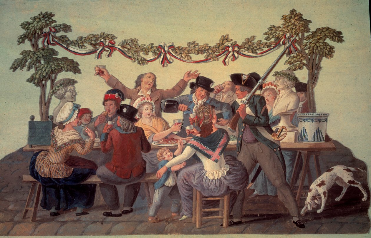 French Revolution of 1789: The Republican Meal by Lesueur Brothers
