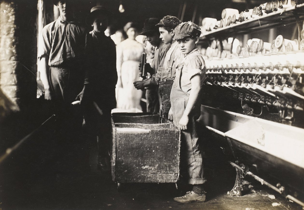 Young Doffers in the Elk Cotton Mills, Fayetteville, Tennessee by Lewis Wickes Hine