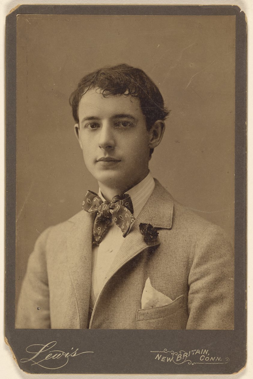 Walter Thomas (Young Man in Bow Tie and Carnation in Lapel of Coat) by Lewis