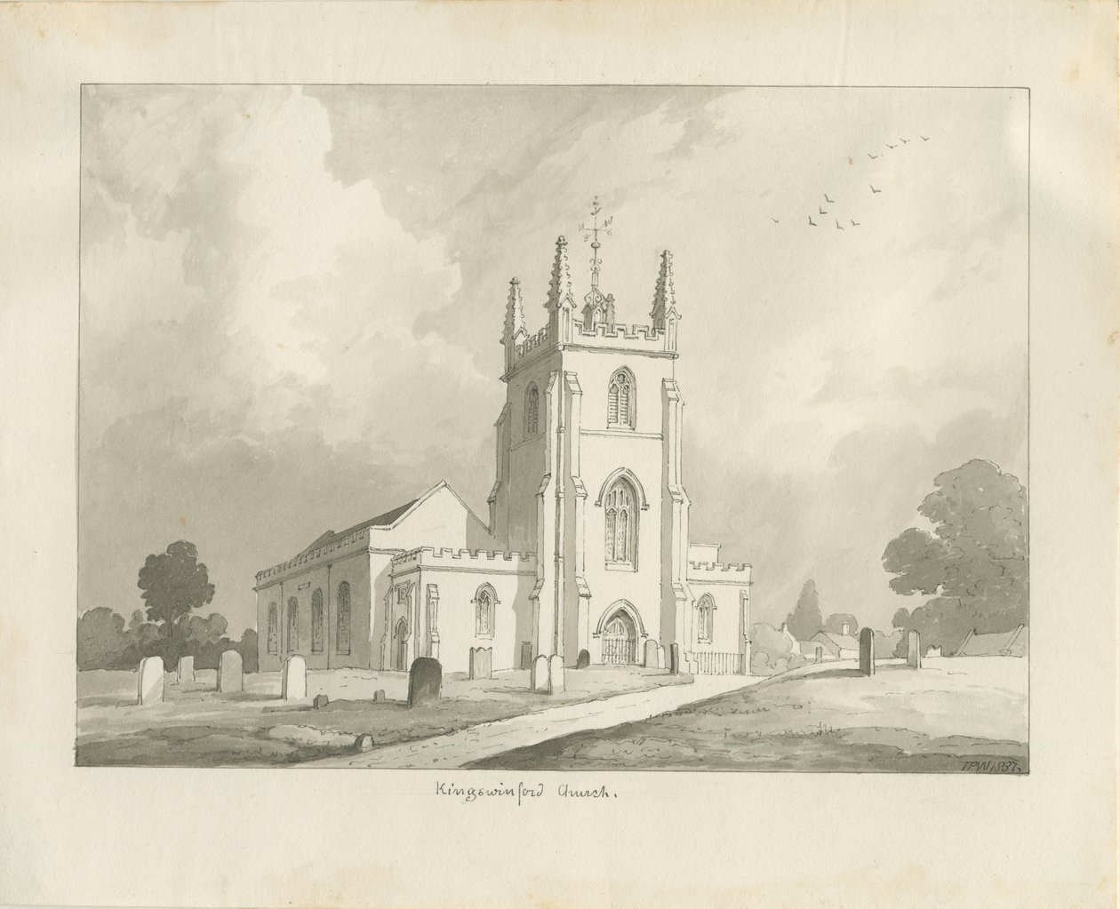 Kingswinford Church by Lewis John Wood: Buy fine art prints