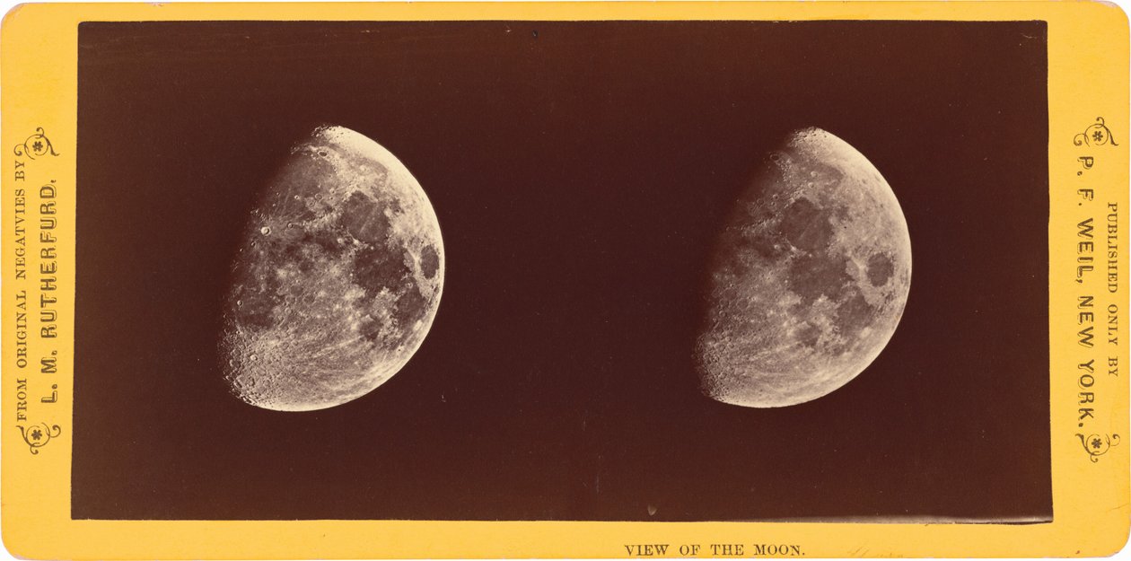 View of the Moon, 1860 by Lewis Morris Rutherfurd