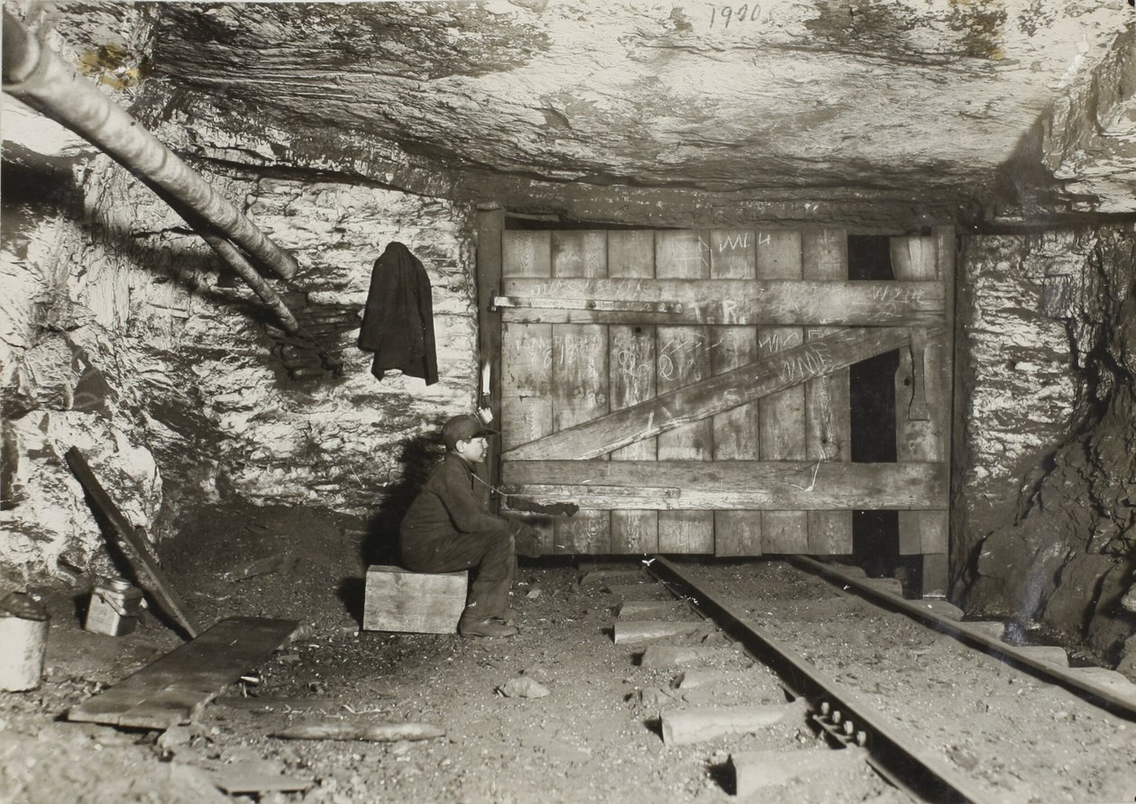 Boy Waiting for Coal to Come Through by Lewis Wickes Hine
