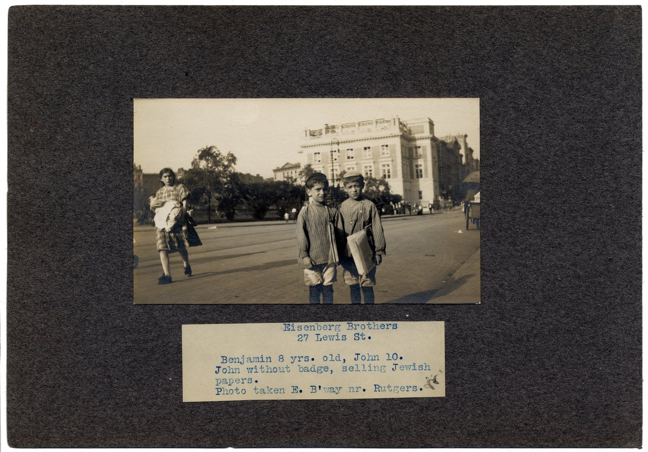 Eisenberg Brothers, 27 Lewis Street, New York City by Lewis Wickes Hine