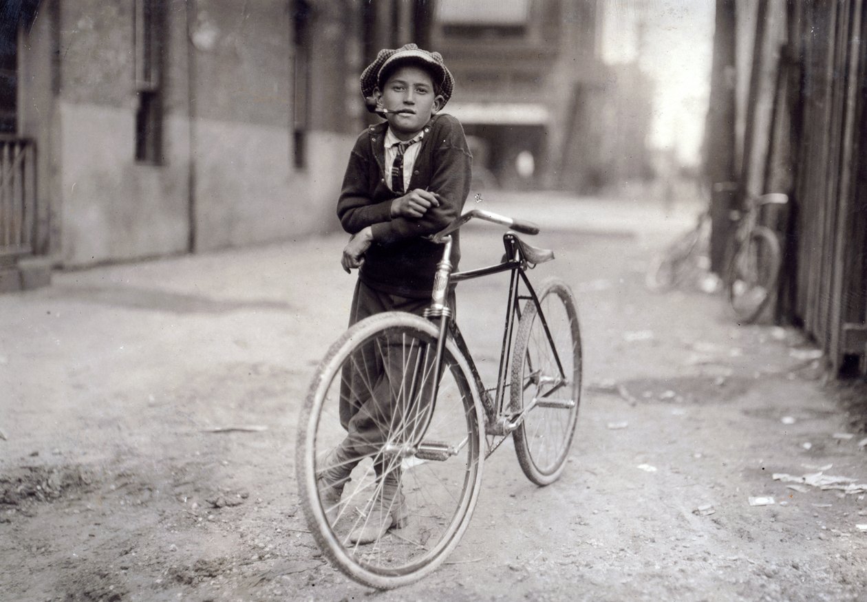 Fifteen Year Old Messenger Boy Working for Mackay Telegraph Company, Waco, Texas by Lewis Wickes Hine