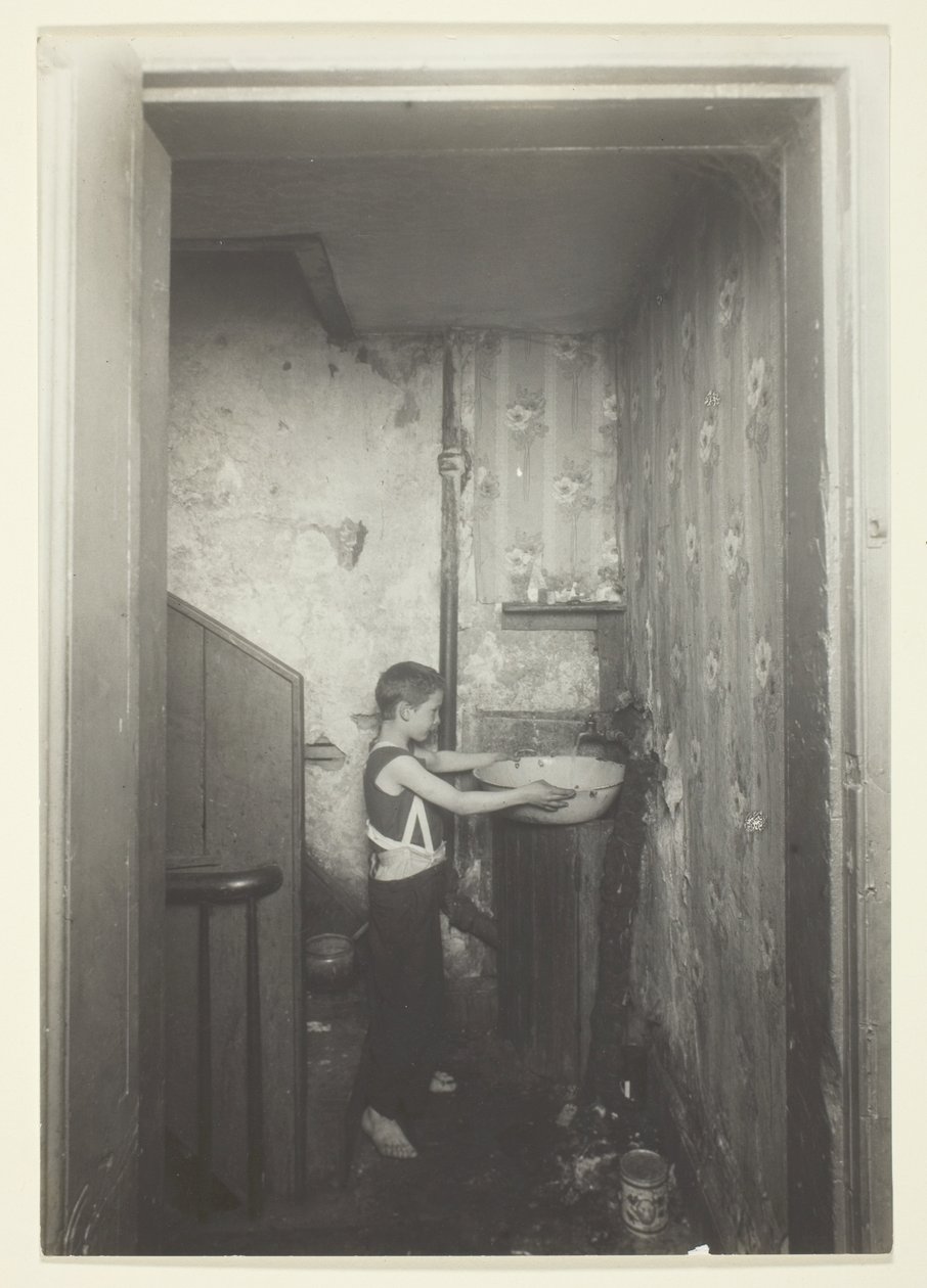 One Spigot to a Floor. Old-Time Tenement In New York by Lewis Wickes Hine