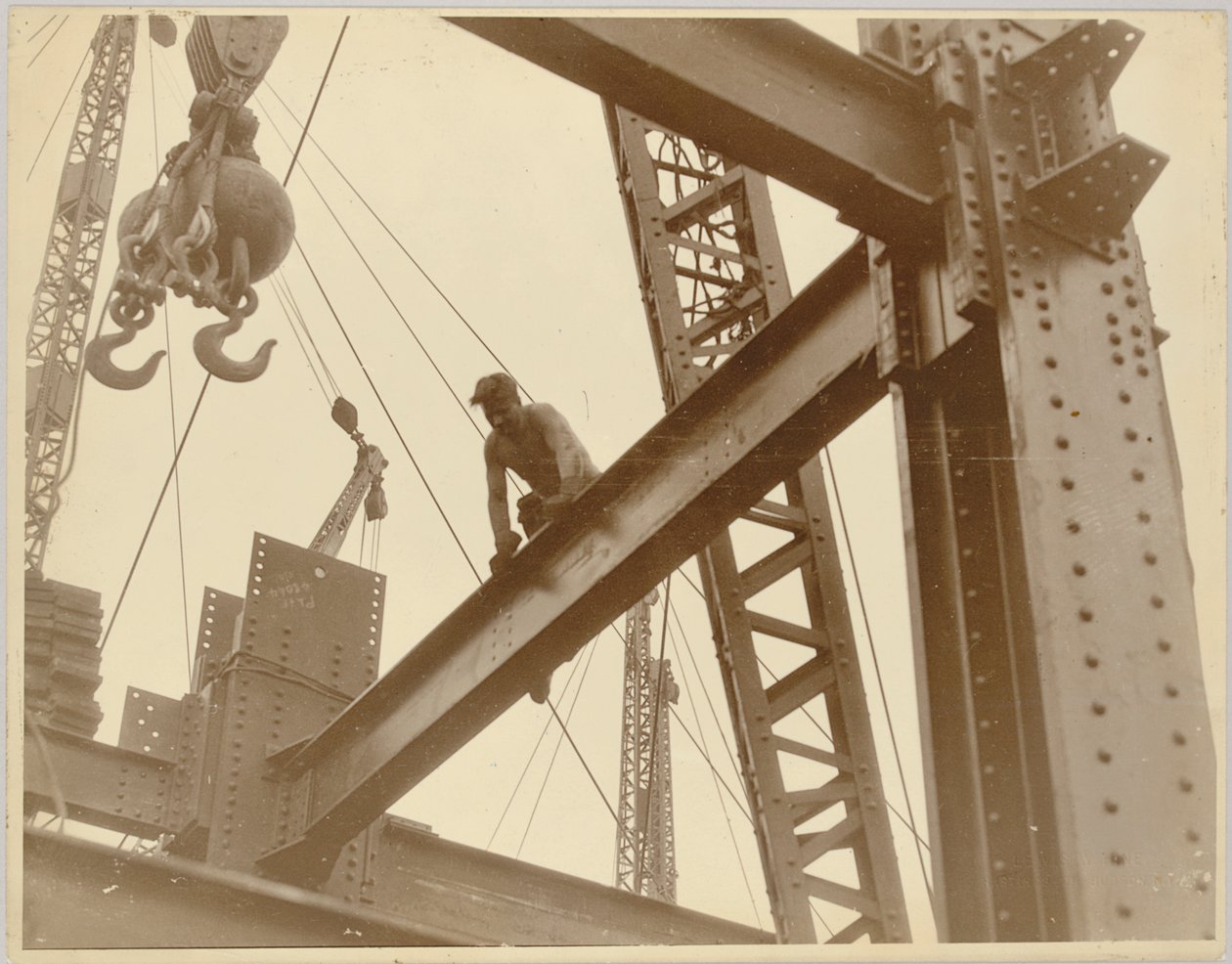 Workers on the Empire State Building, c.1930 by Lewis Wickes Hine