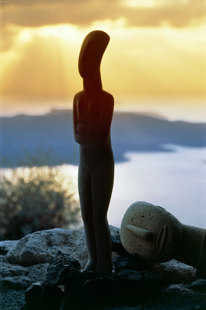 Cycladic Idol on the Coast, Cyclades Islands, Greece by Unbekannt Unbekannt