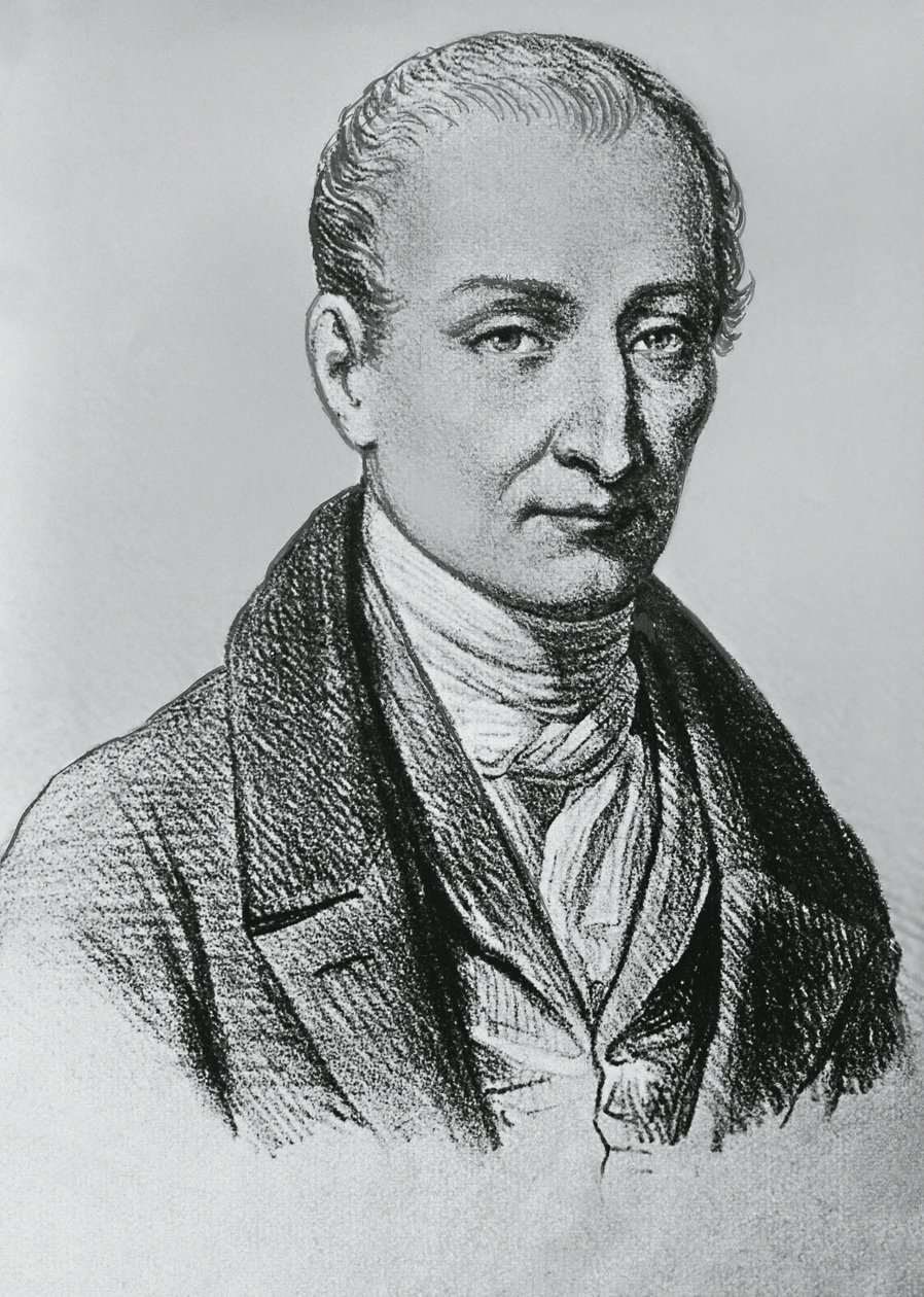 Portrait of Joseph Nicephore Niepce (1765-1833), French inventor of heliography by Unbekannt Unbekannt
