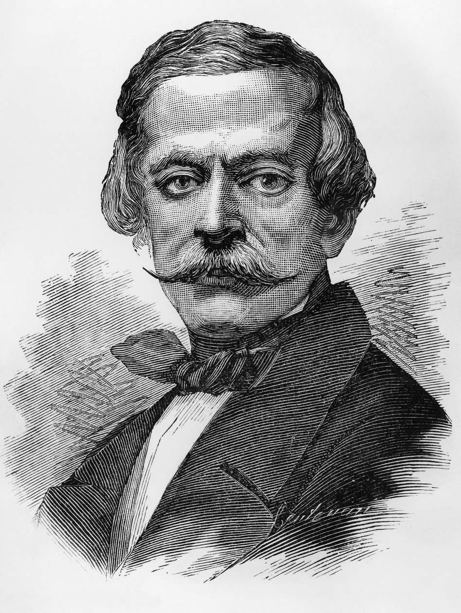 Portrait of Massimo Taparelli, Marquess of Azeglio, Italian patriot, politician, writer, and painter who was Prime Minister of Sardinia, engraving by Unbekannt Unbekannt