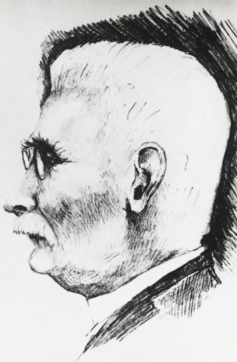 Profile Portrait of Henri Louis Le Chatelier (1850-1936), French Chemist and Metallurgist, Engraving by Unbekannt Unbekannt
