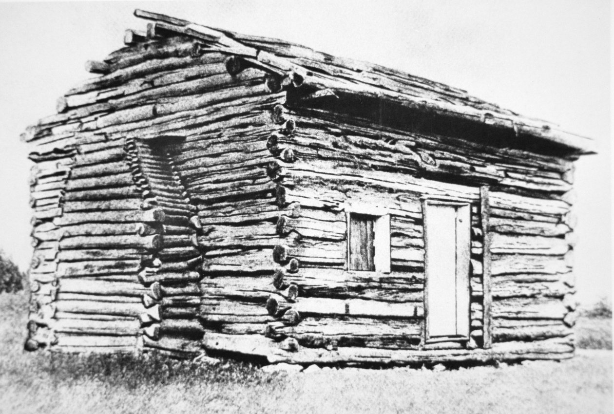 The Log Cabin in which Abraham Lincoln was born by Unbekannt Unbekannt