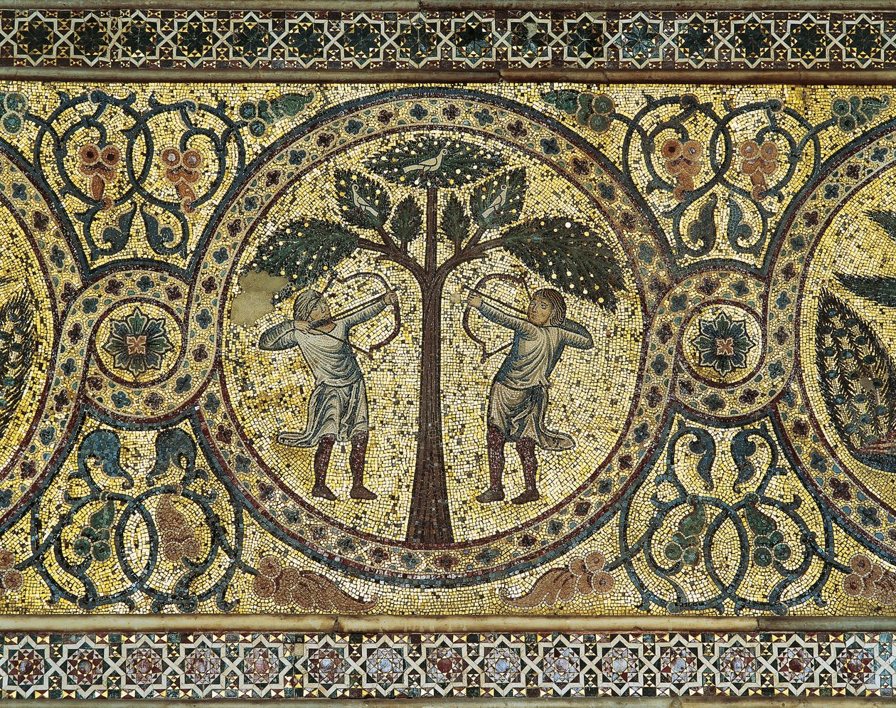 Two Hunters with Bows (detail) by Unbekannt Unbekannt