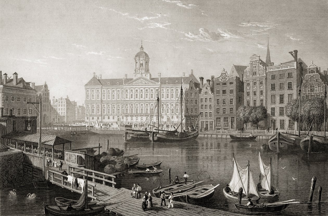 The Damrak Palace, Amsterdam, from 