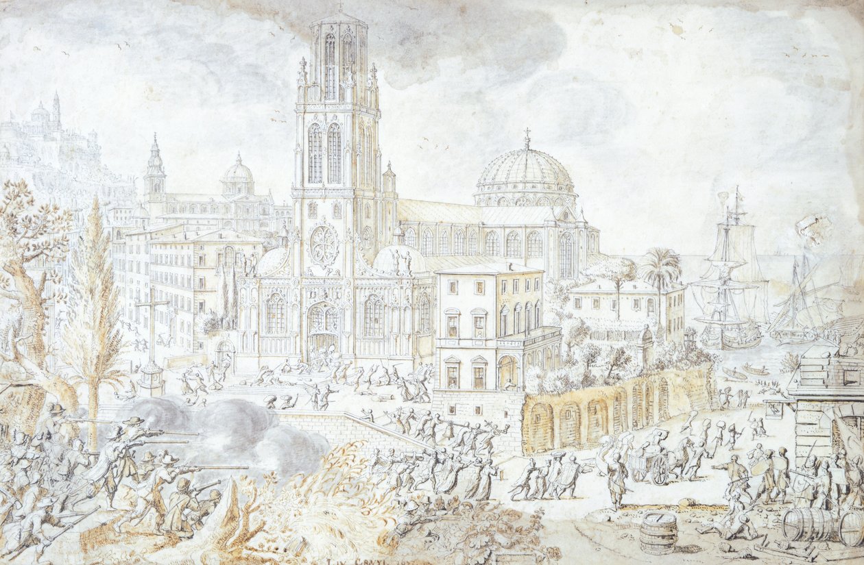 View of Florence by Lievin Cruyl