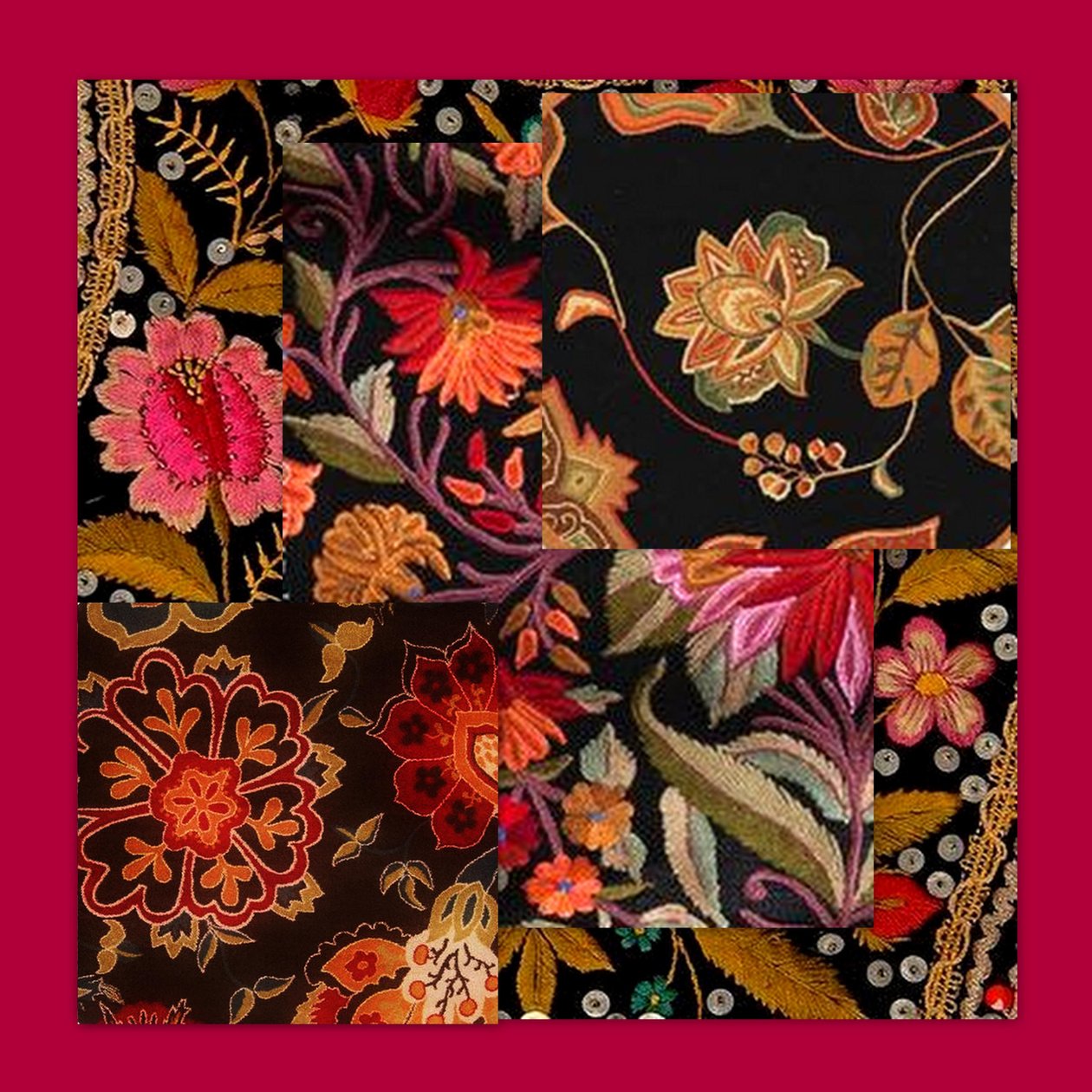 Floral Collage, 2018 by linda arthurs
