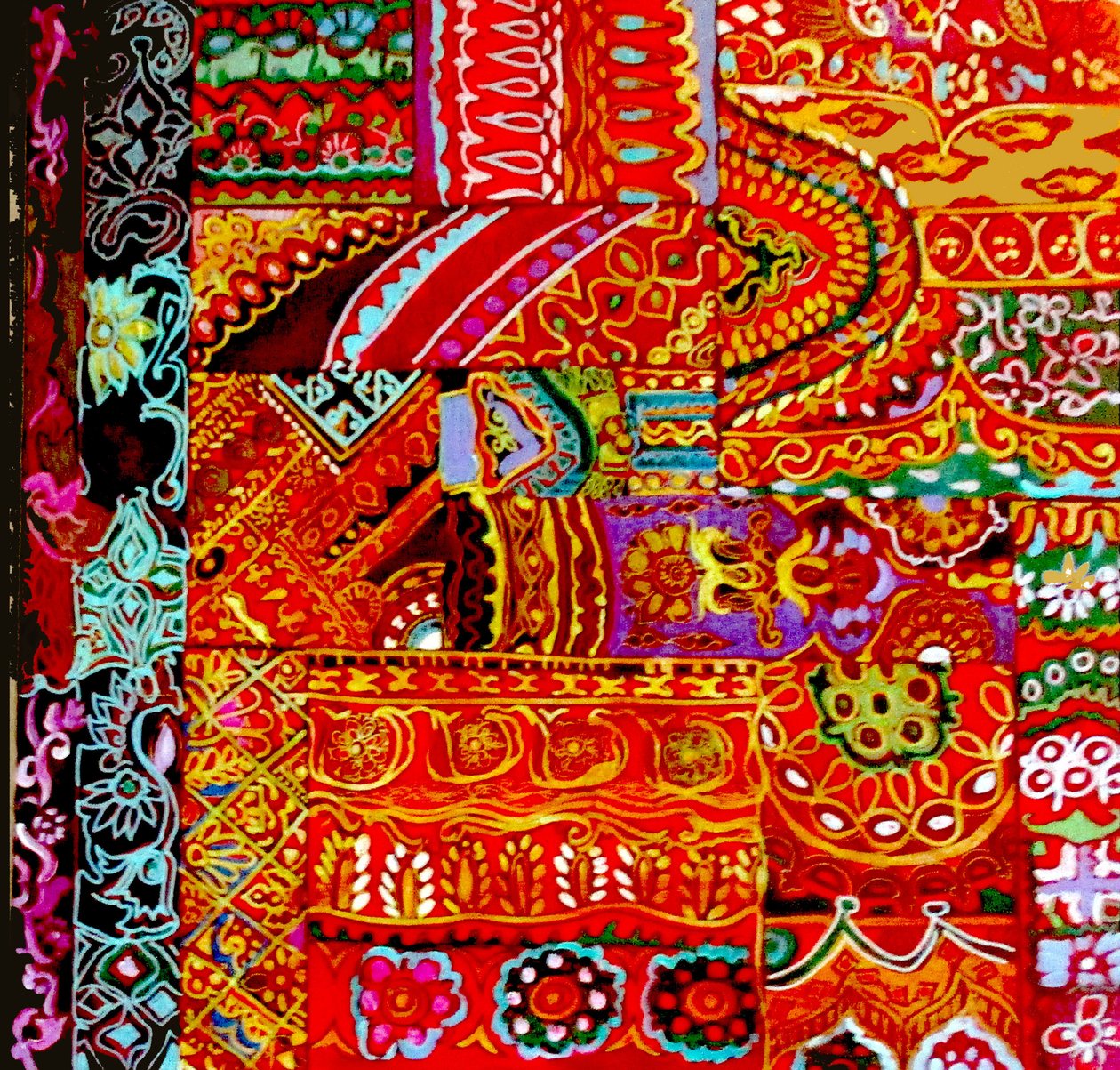 Indian Embroidery, 2017 by linda arthurs