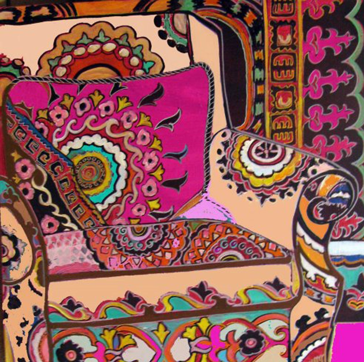 Suzani Chair, 2009 by linda arthurs