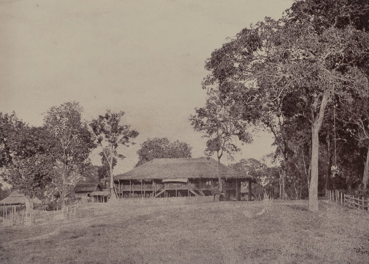 Rangoon: Mission House at Kemindine by Linnaeus Tripe