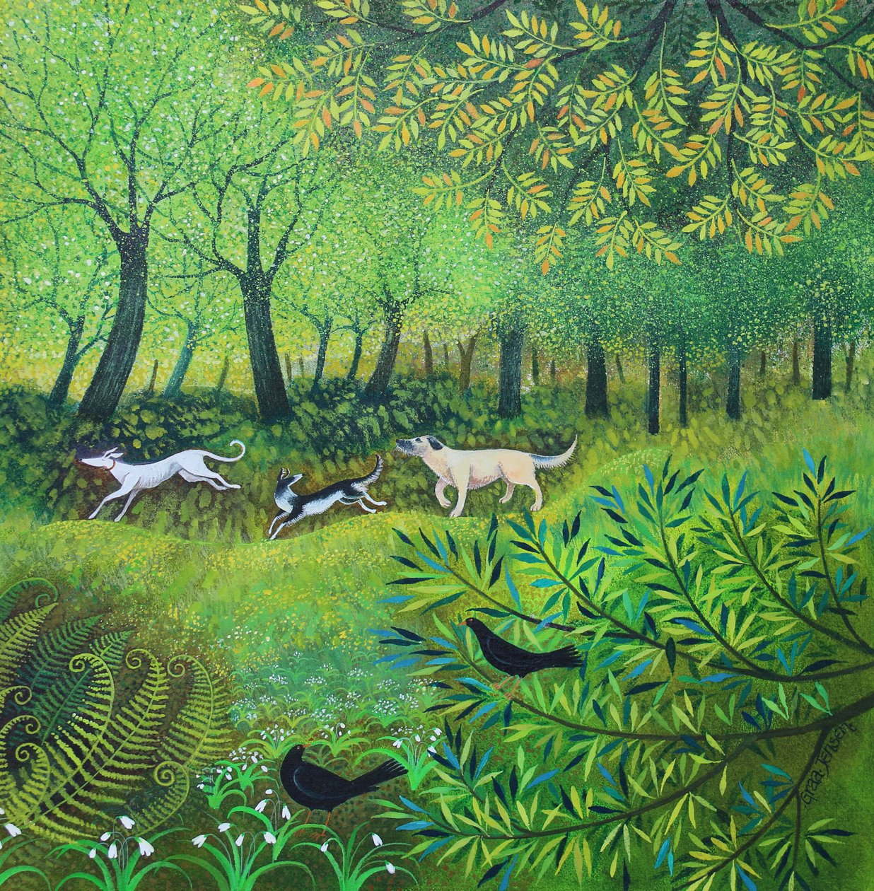 Three Friends, 2024 by Lisa Graa Jensen