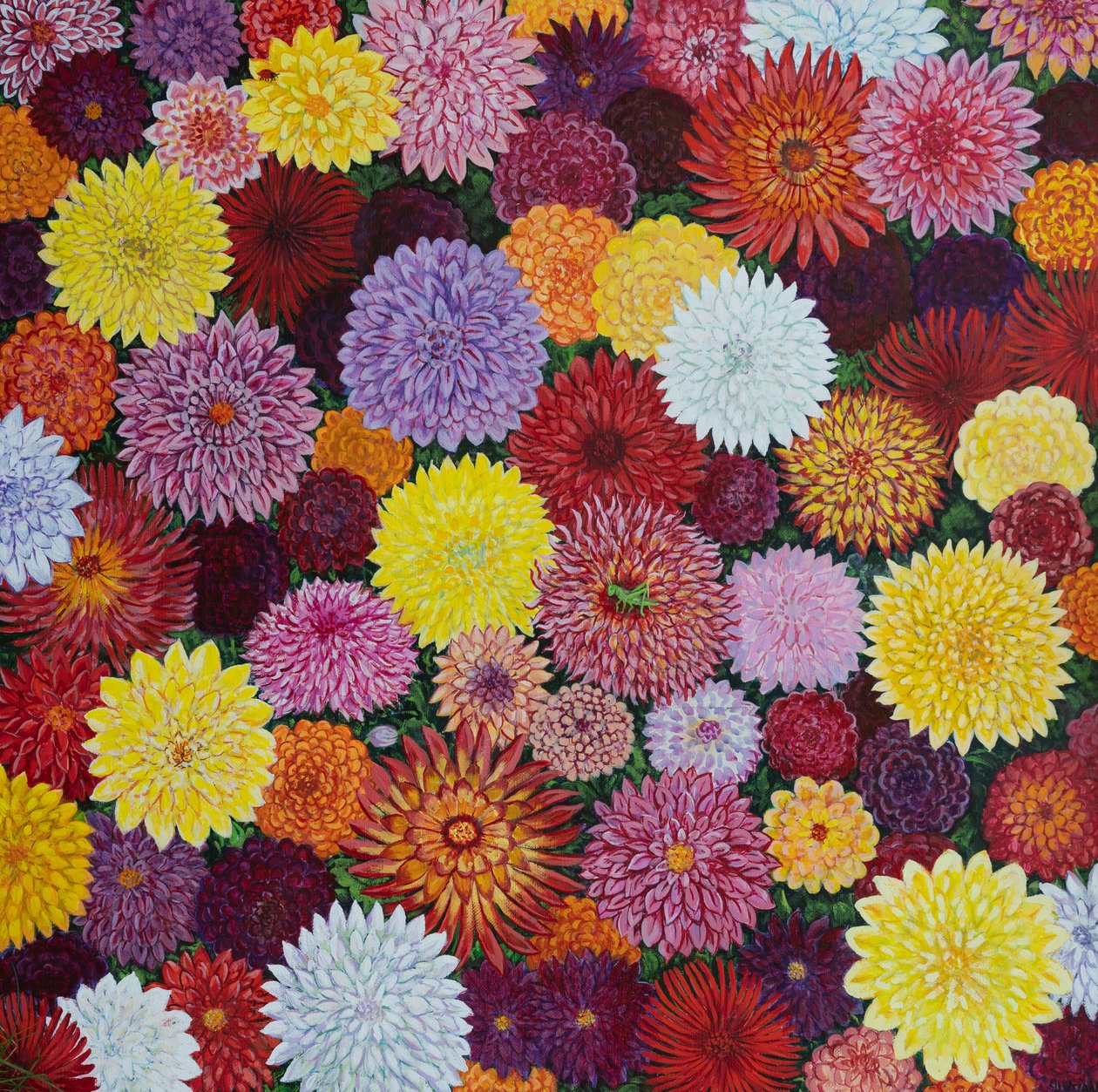 Mick’s Dahlias by Liz Wright