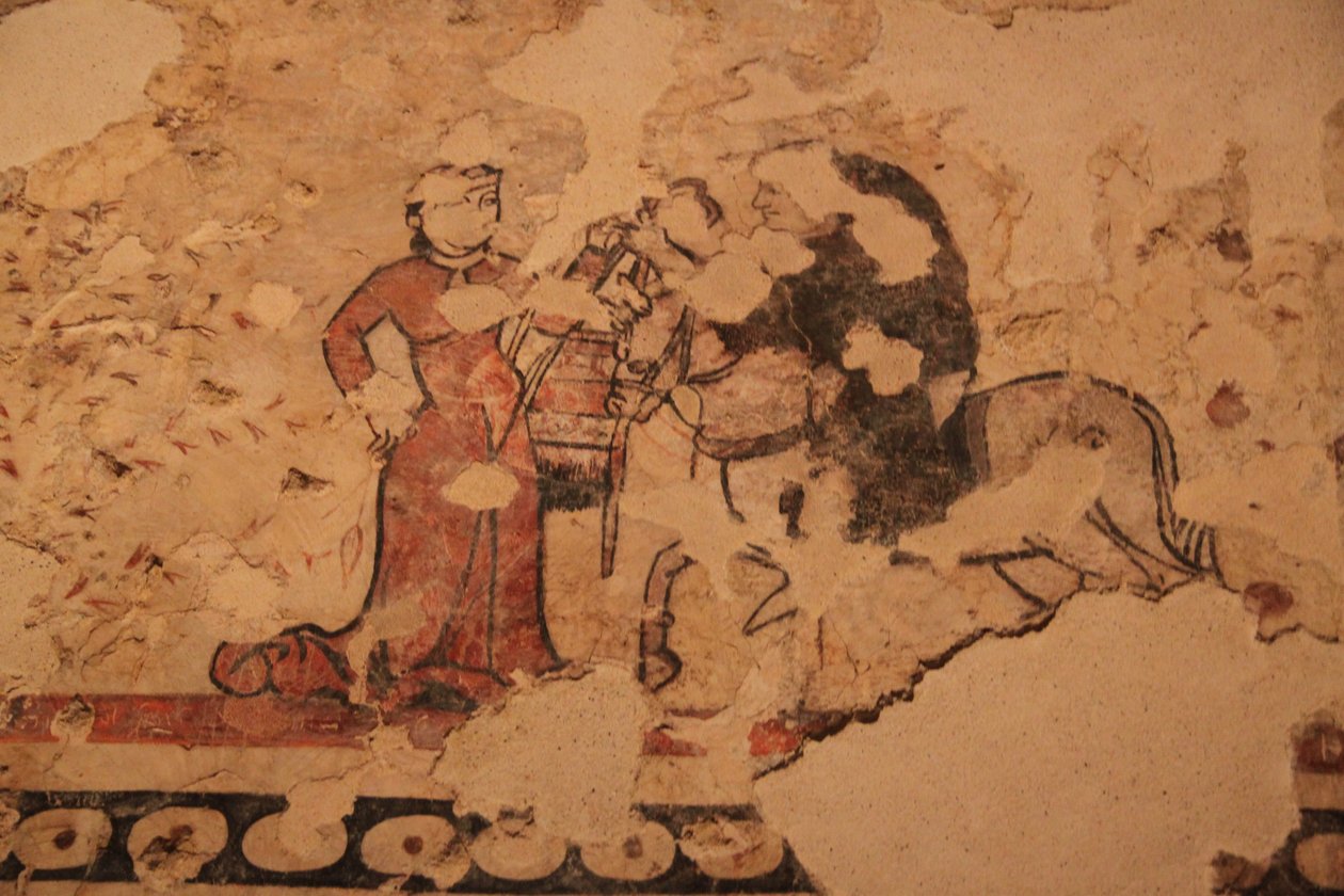 Mural Painting in the History Museum of Barcelona by Léna