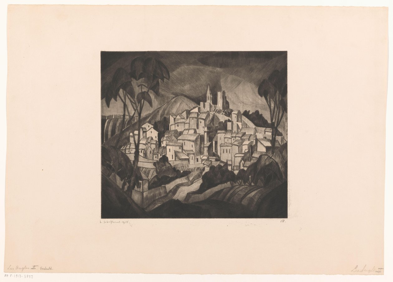 Les Angles II by Lodewijk Schelfhout (signed by artist)