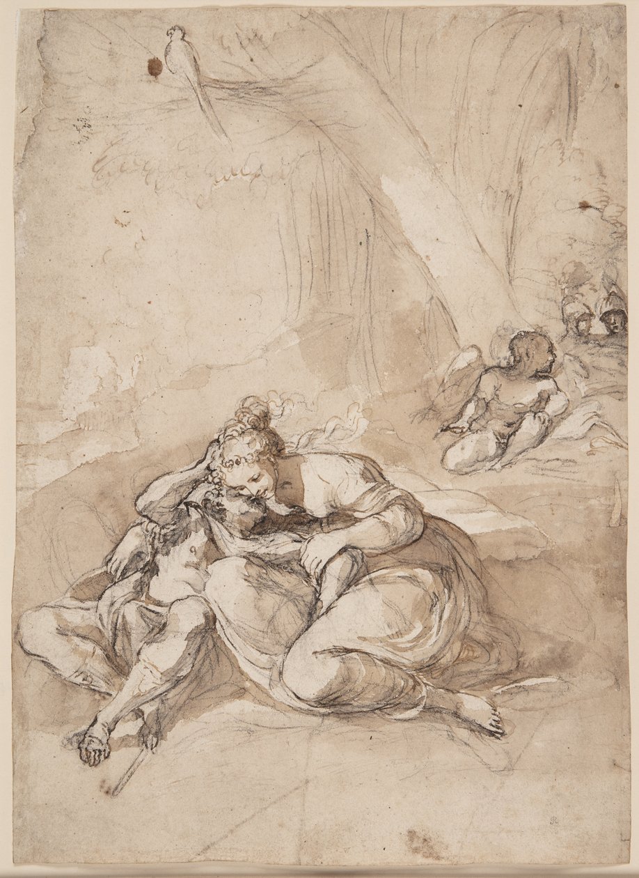 Armida Enchanting Rinaldo in the Magic Garden? (Scene from Torquato Tasso