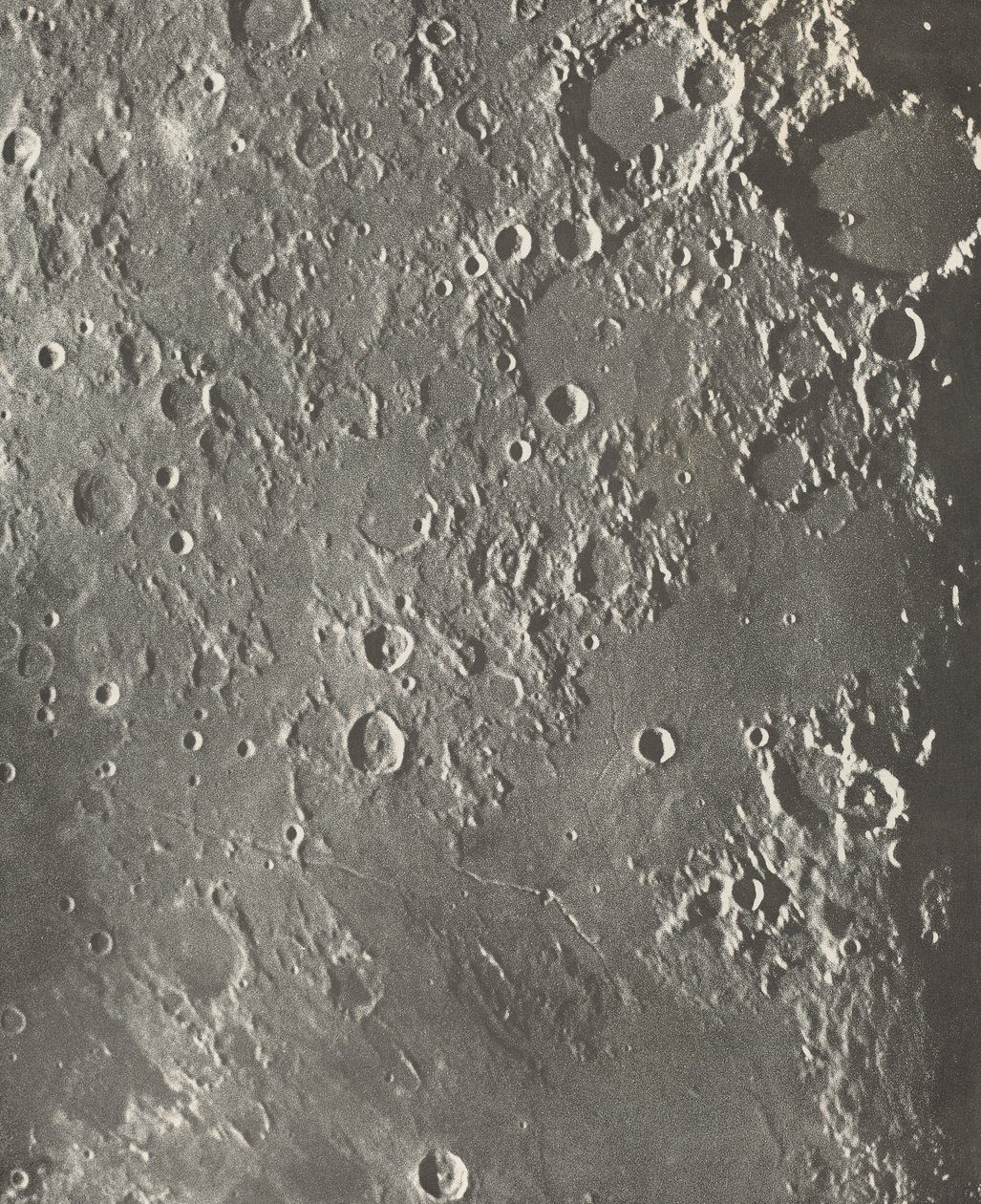 Lunar Photography Albategnius - Triesnecker - Manilius by Loewy et Puiseux