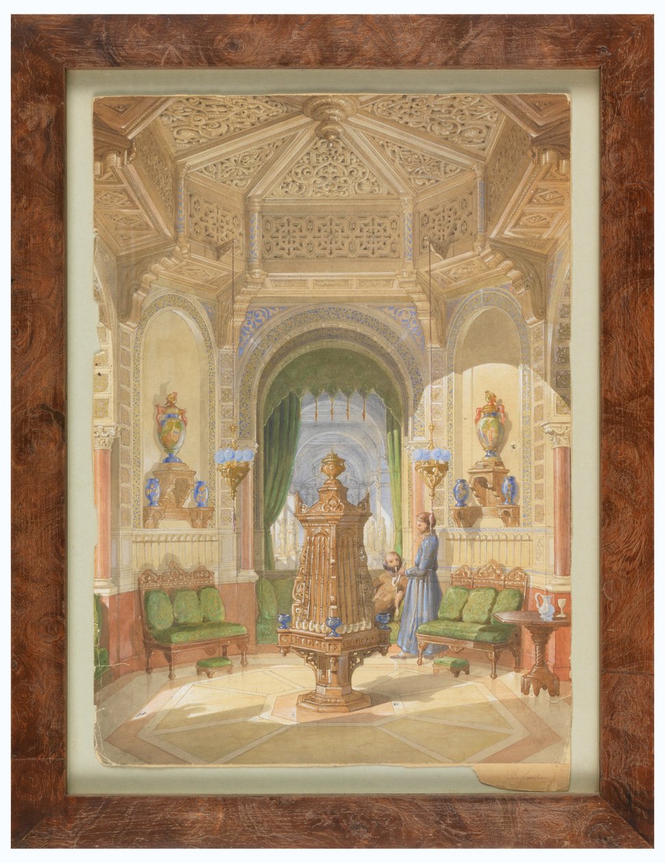 Design for a Moorish Smoking Room [Tabagie], ca. 1844 by Léon Feuchère